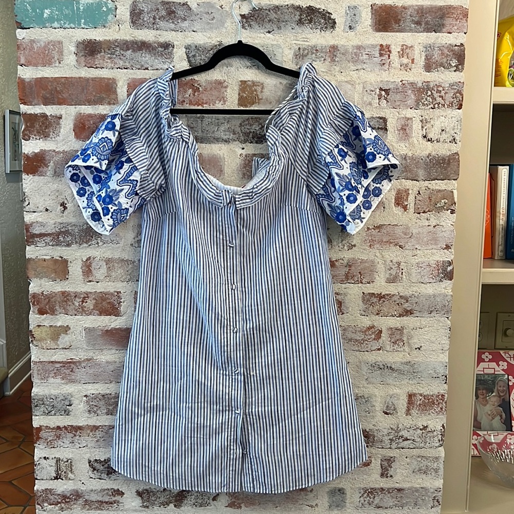 Parker striped mini dress.  Size Medium